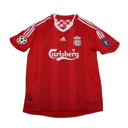 Camisa Liverpool FC Vermelho 2008/10 Home Masculina Retrô