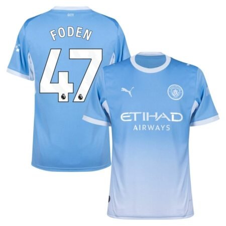 Camisa Manchester City Azul Foden #47 2026/27 Home I Masculina