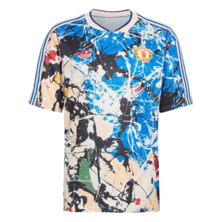 Camisa Manchester United Azul Stone Roses 2025/26 Masculina