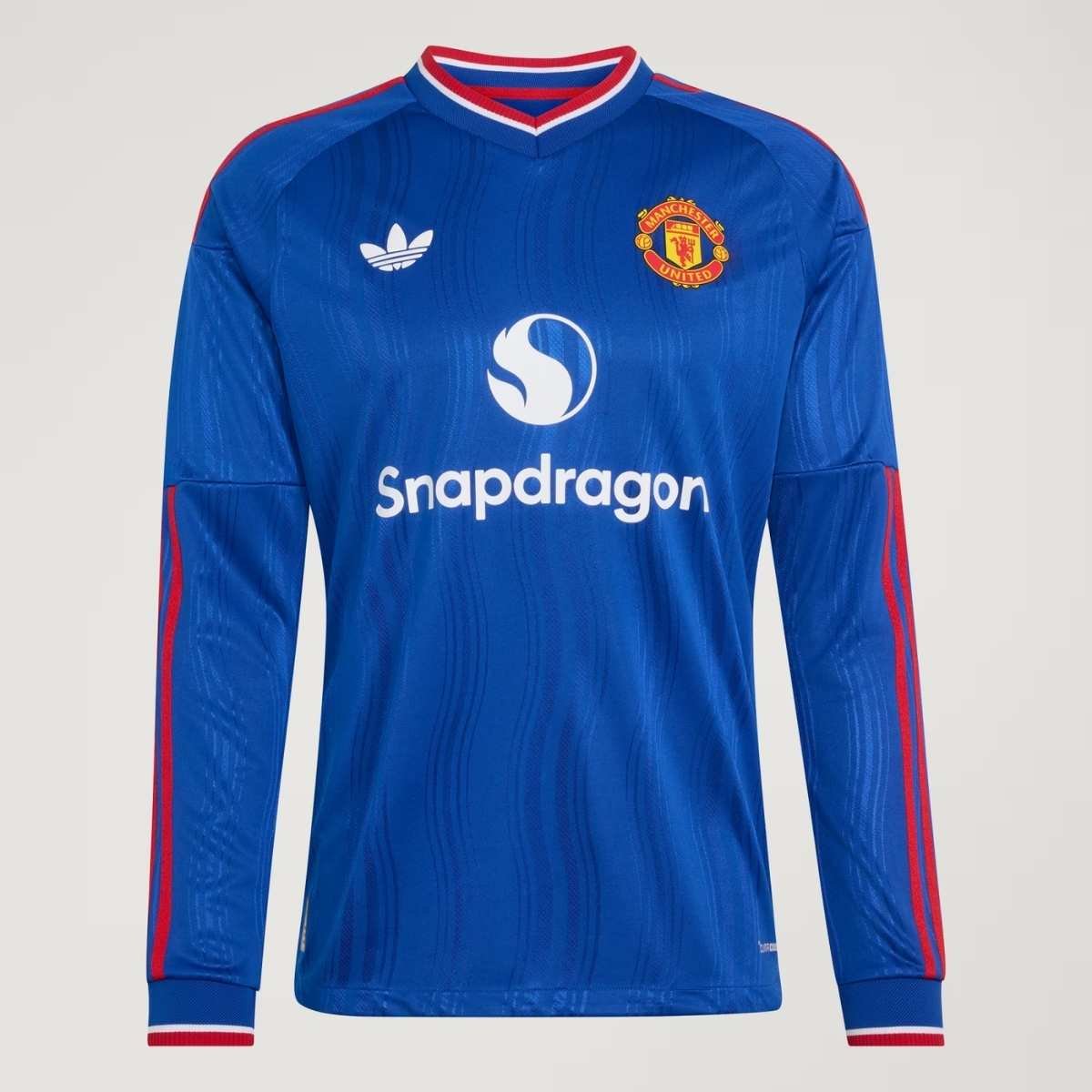 camisa-manga-longa-manchester-united-azul-2026-27-away-JOGADOR-masculina Camisa Manchester United Azul 2026/27 Away II Manga Longa