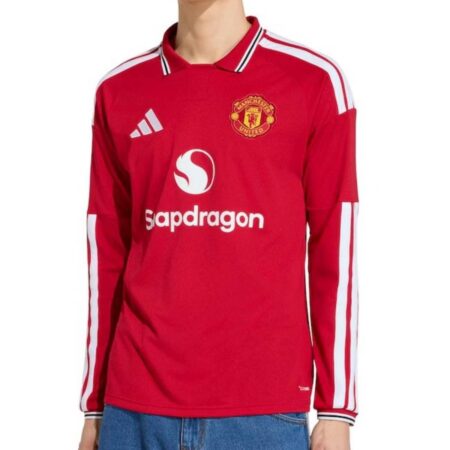 Camisa Manchester United Vermelha 2026/27 Home I Manga Longa Masculina