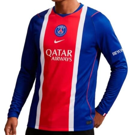 Camisa PSG Azul 2026/27 Home I Manga Longa Masculina