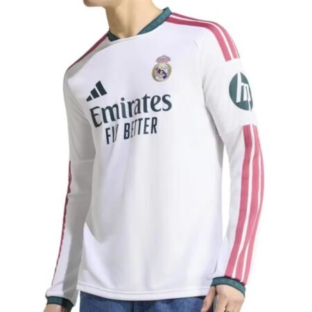 Camisa Real Madrid Branca 2026/27 Home I Manga Longa Masculina