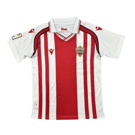 Camisa UD Almeria Vermelho 2025/26 25 Home I Rodada Retrô Masculina