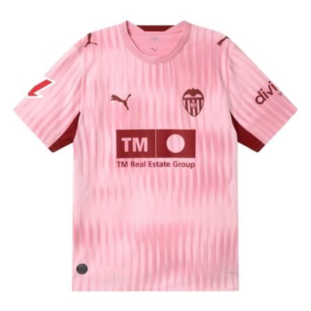 Camisa Valencia CF Rosa 2026/27 Third III Masculina