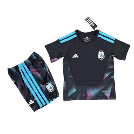 Kit Infantil Argentina Preto Copa 2026/27 Home I Unissex