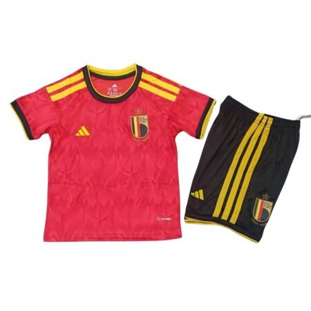 Kit Infantil Bélgica Vermelha 2026/27 Home I Unissex