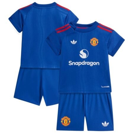 Kit Infantil Manchester United Azul 2026/27 Away II Originals Unissex