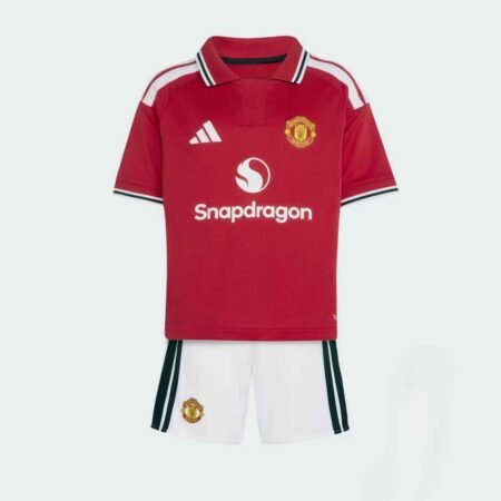 Kit Infantil Manchester United Vermelho 2026/27 Home I Unissex