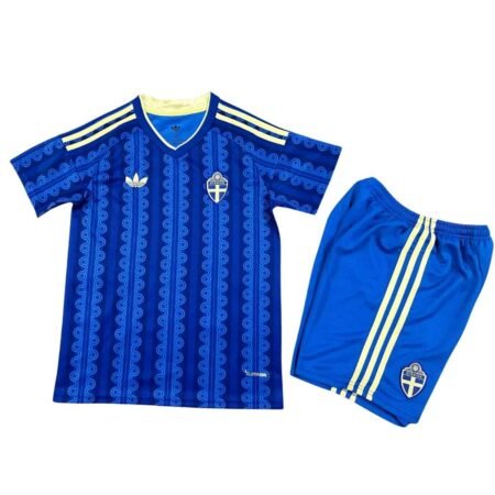 Kit Infantil Suécia Azul Copa 2026/27 Away II Unissex