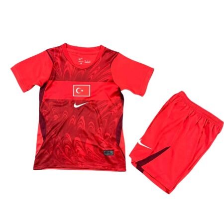 Kit Infantil Turquia Vermelho Copa 2026/27 Away Unissex