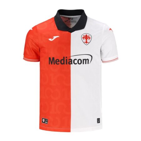 Camisa AFC Fiorentina Branca/Laranja 2026/27 Centenário Masculina