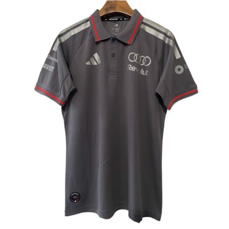 Camisa Audi Motors F1 Team Cinza 2026/27 Revolut Polo Piloto Masculina