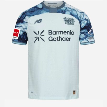 Camisa Bayer 04 Leverkusen Azul/Branca 2026/27 Away II Masculina
