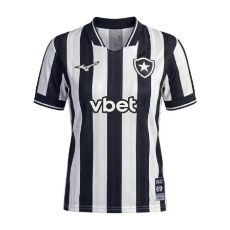 Camisa Botafogo Preta/ Branca Listrada 2026/27 Titular I Masculina