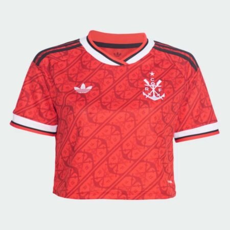 Camisa Cropped Flamengo Terceira Vermelha 2026/27 III Feminina