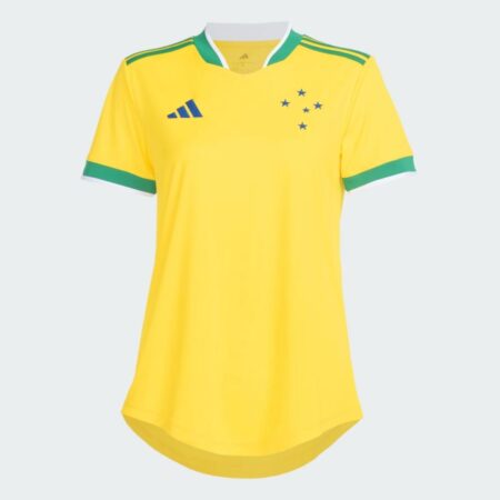 Camisa Cruzeiro Amarela 2026/27 Brasil Arquibancada Feminina