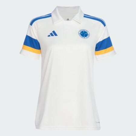 Camisa Cruzeiro Branca Polo 2026/27 Terceira III Feminina