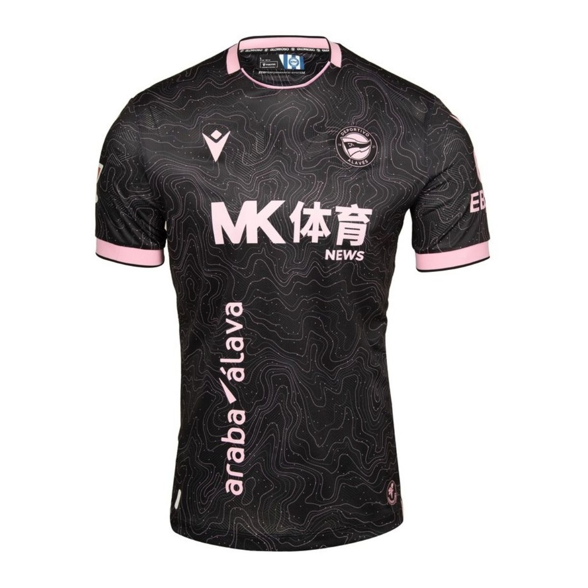camisa-deportivo-alaves-preta-2026-27-away-ii-masculina Camisa Deportivo Alavés Preta 2026/27 Away II Masculina