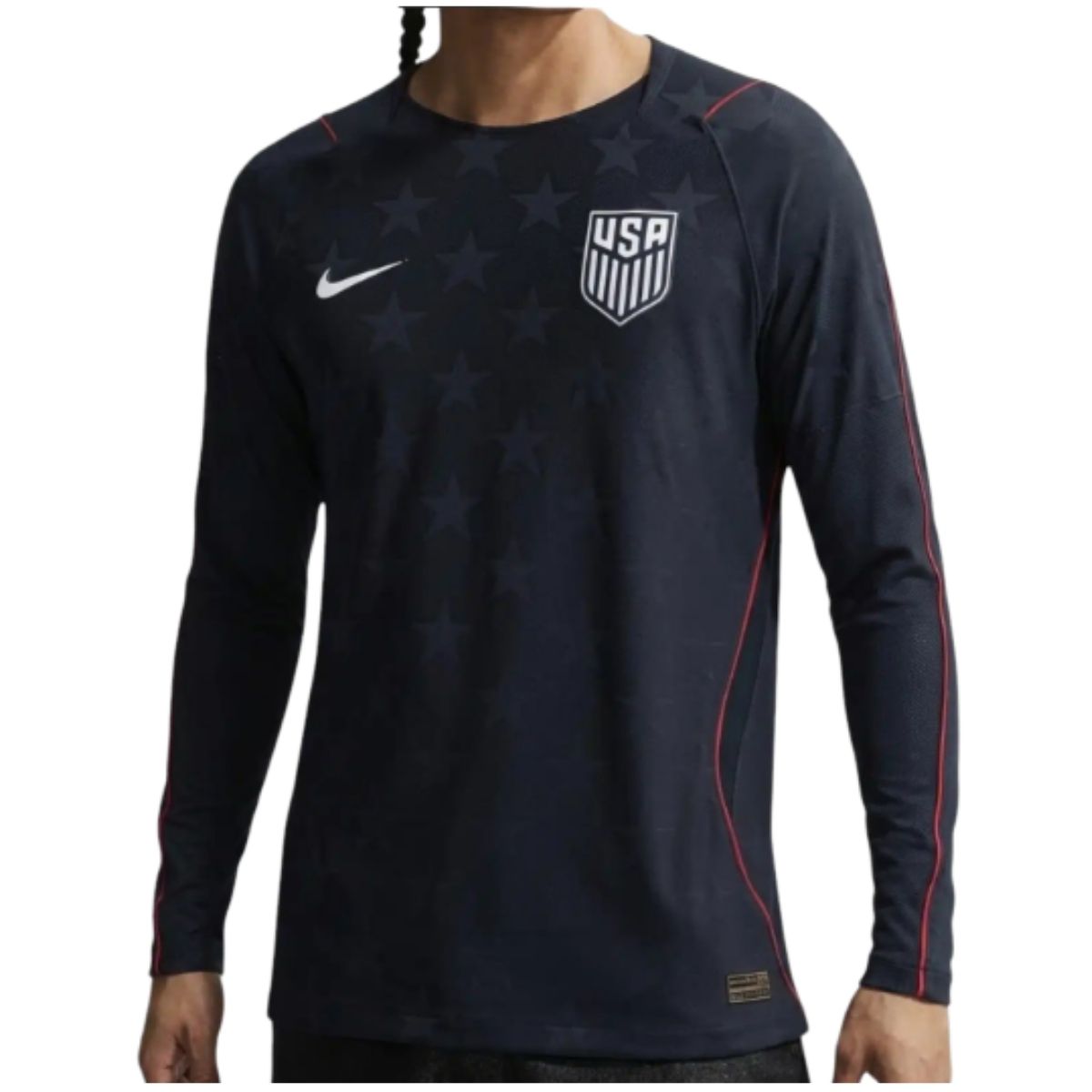 camisa-estados-unidos-preto-2026-27-away-masculino Camisa Estados Unidos Preto 2026/27 Away II Manga Longa Masculina
