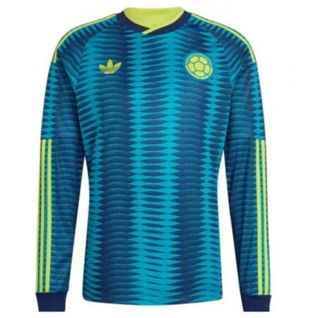 Camisa Colômbia Azul 2026/27 Away II Manga Longa Masculina