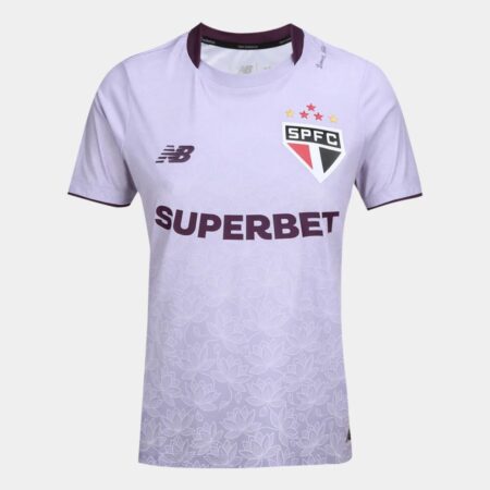 Camisa São Paulo Roxo Flor de Lotus 2026/27 Especial Feminina