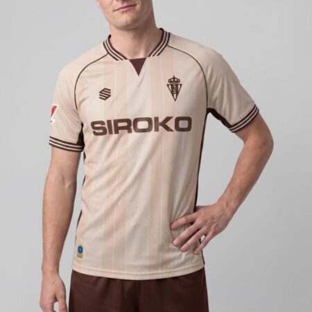Camisa Sporting Gijón Bege 2026/27 Third III Masculina
