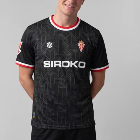 Camisa Sporting Gijón Preta 2026/27 Goleiro Masculina