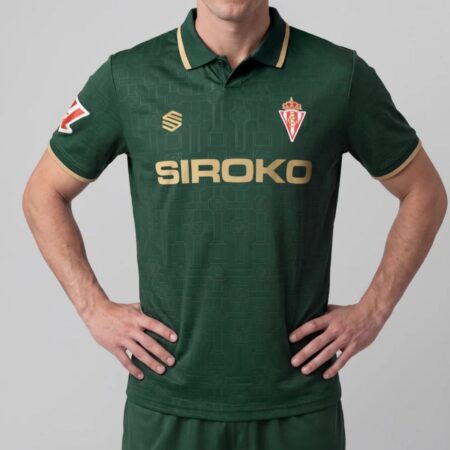 Camisa Sporting Gijón Verde 2026/27 Away II Masculina