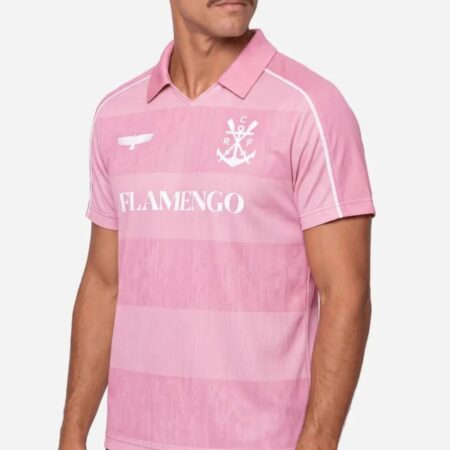 Camisa Flamengo Outubro Rosa Polo 2026/27 Braziline Masculina