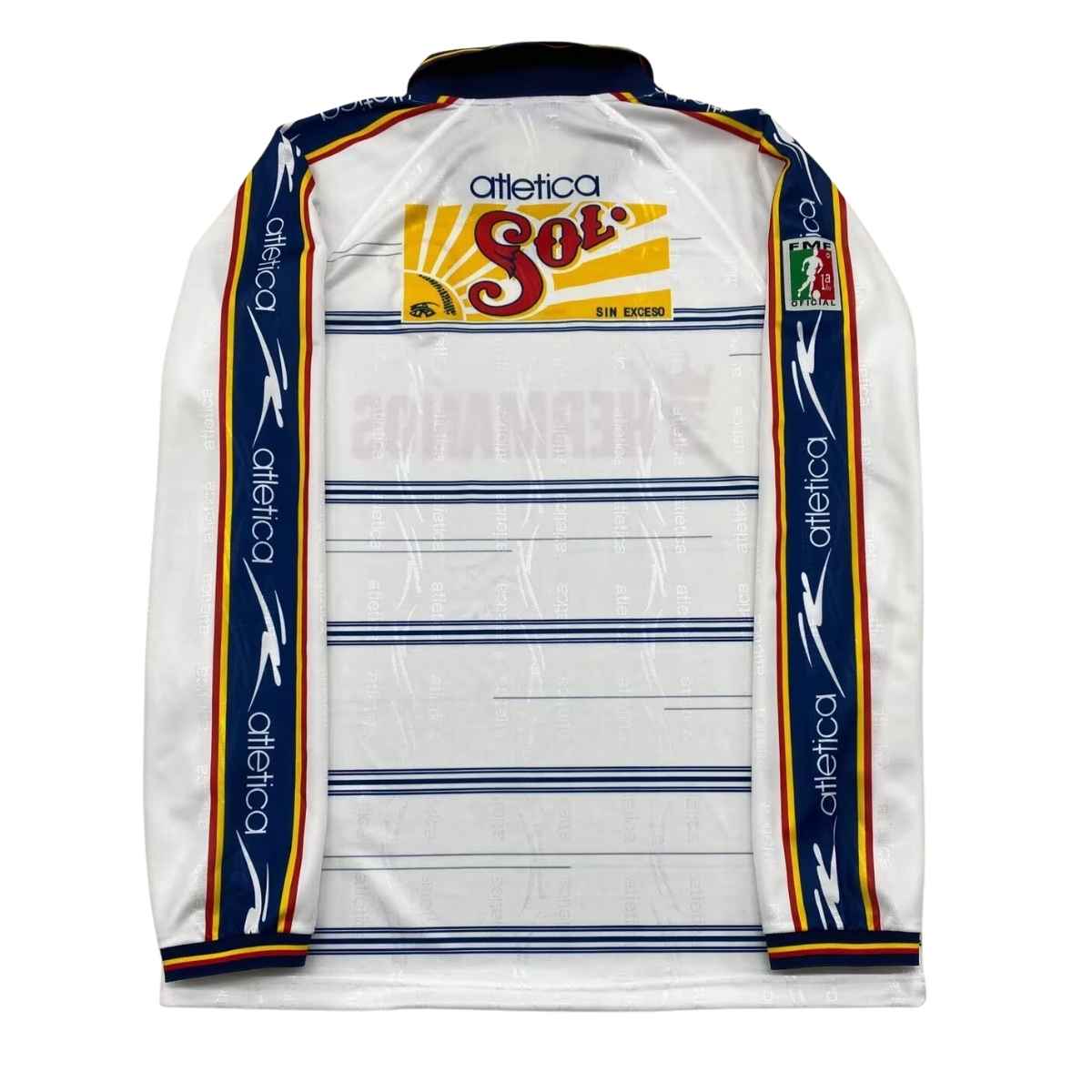 camisa-manga-longa-morelia-monarcas-branca-1999-2000-away-ii-masculina (1) Camisa Club Atlético Morelia Branca 1999/00 Away II Manga Longa
