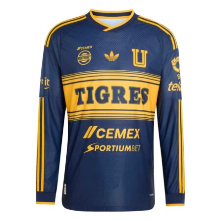 Camisa Tigres Unam Azul 2026/27 Away II Manga Longa Masculina