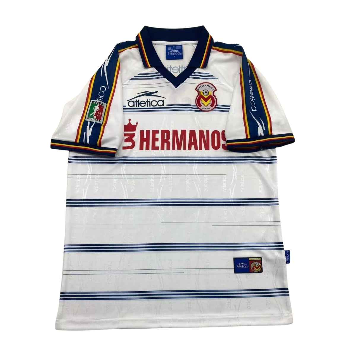 camisa-morelia-monarcas-branca-1999-2000-away-ii-masculina Camisa Club Atlético Morelia Branca 1999/00 Away II Masculina