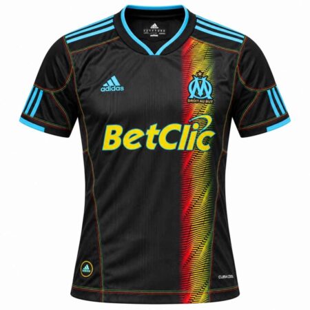 Camisa Olympique de Marseille Preta 2010/11 Away II Masculina