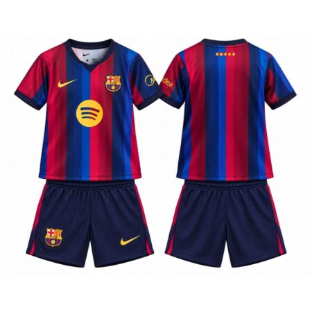 Kit Infantil Barcelona FC Grená 2026/27 Home I Unissex