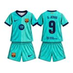 kit-infantil-fc-barcelona-gabriel-jesus-#9-2026-27-azul-third-iii-unissex