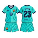 kit-infantil-fc-barcelona-kounde-#23-2026-27-azul-third-iii-unissex